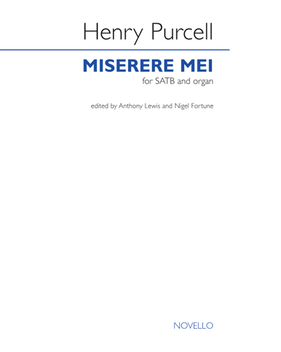 Miserere Mei for SATB and Organ