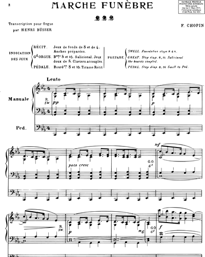Sonata in Bb minor, op. 35: Funeral March