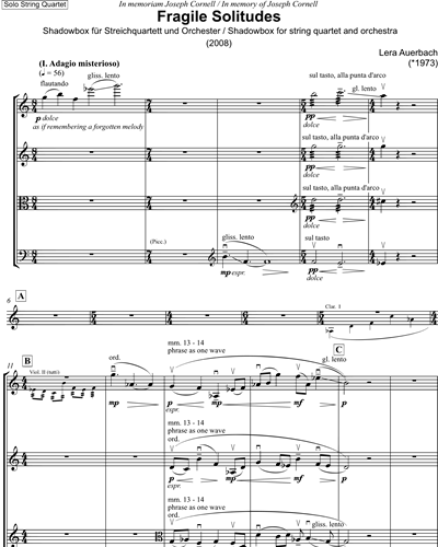 [Solo] String Quartet