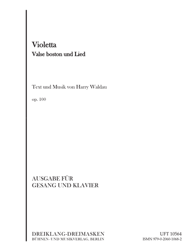 Violetta (Valse boston und Lied) Op. 100
