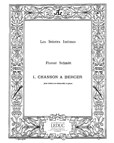 Chanson a Bercer, Op. 19 No. 1