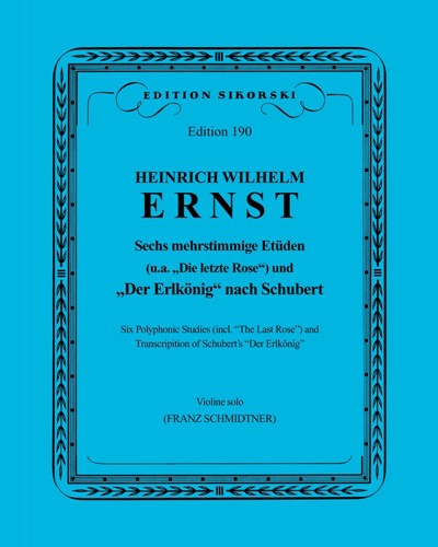 Six Polyphonic Etudes / Transcription of Schubert's "Der Erlkönig"