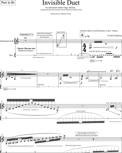 Instrument in Bb & CD