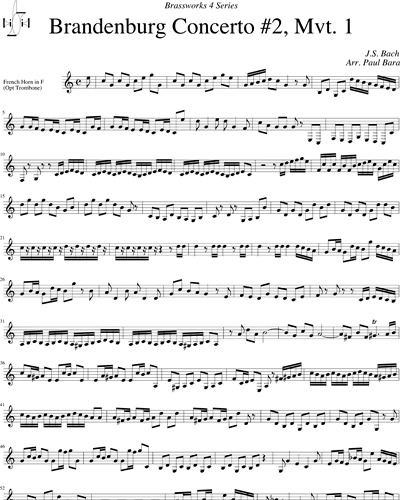 Brandenburg Concerto No. 2, BWV 1047