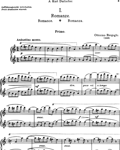 Six pieces for piano duet