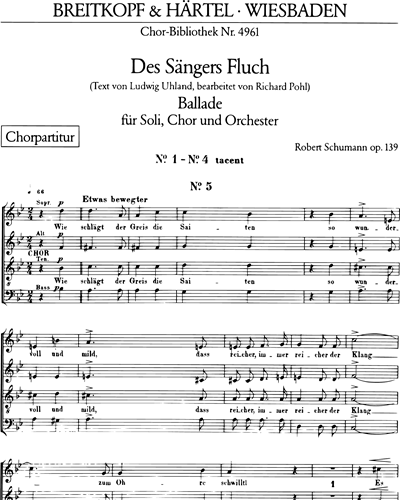 Des Sängers Fluch op. 139