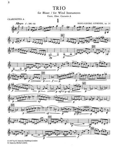 Woodwind Trio, op. 24
