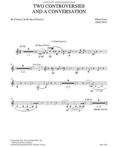 Clarinet 2 in Bb/Bass Clarinet 2 in Bb
