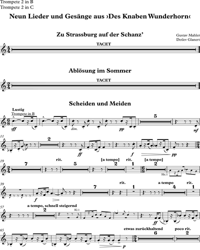 Neun Lieder und Gesänge aus "Des Knaben Wunderhorn