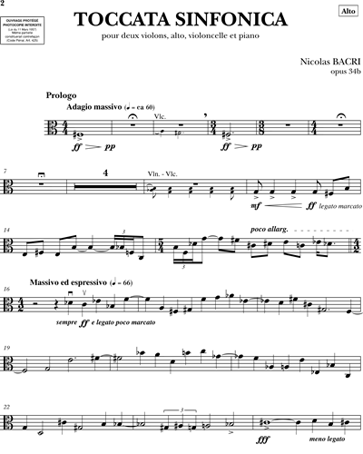 Toccata Sinfonica Op. 34b