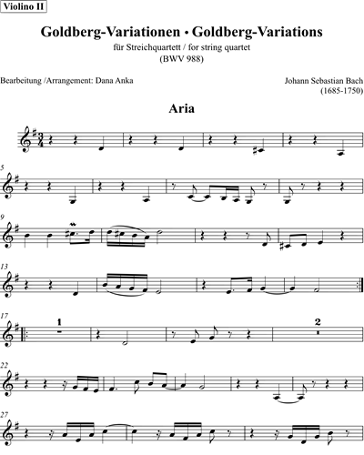Goldberg 2 Sheet by Johann Bach | nkoda