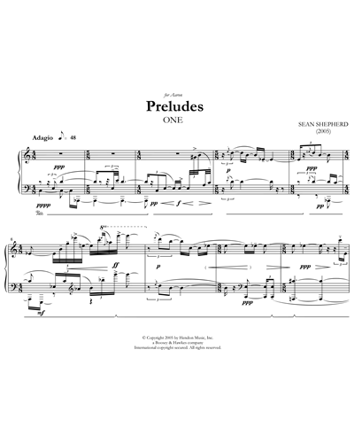Preludes for Solo Piano