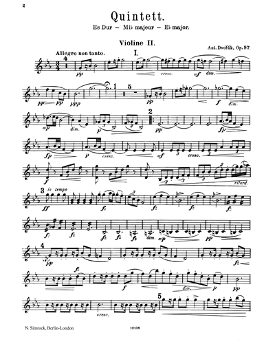 String Quintet in Eb major, op. 97