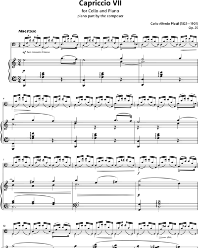 Capriccio n° 7 for Cello & Piano
