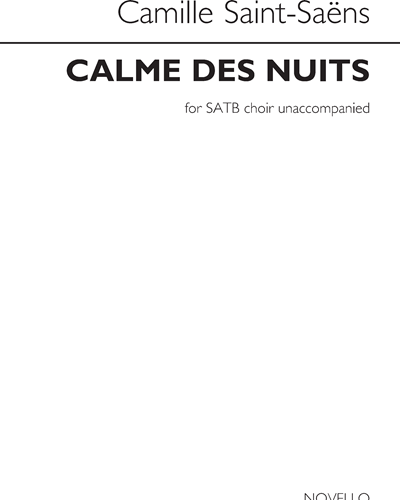 Calme des nuits (No. 1 from 'Deux Choeus, op. 68)