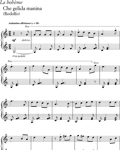 Puccini - Easy Piano
