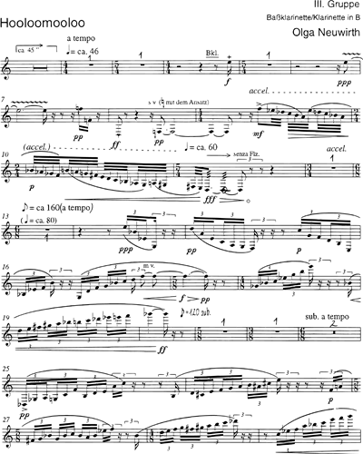 [Group 3] Bass Clarinet/Clarinet 2