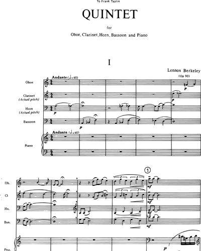 Quintet, Op. 90