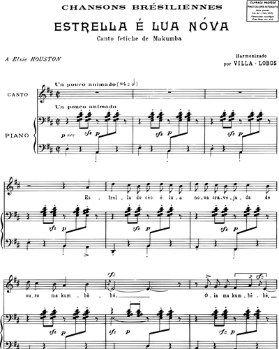 Estrella é lua nóva (extrait n. 5 de "Chansons typiques Brésiliennes")