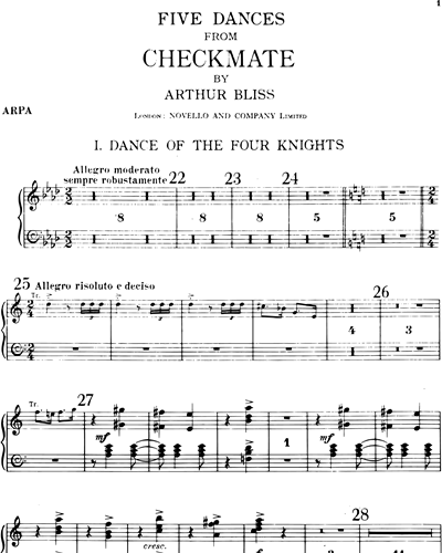 Prologue and Five Dances (from the Ballet "Checkmate")