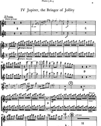 Flute 3/Piccolo 1 & Flute 4/Piccolo 2
