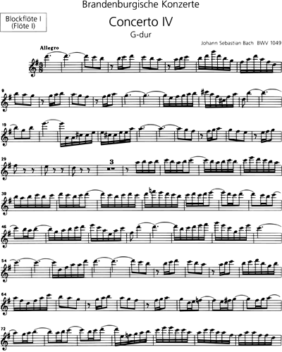 [Solo] Recorder 1/Flute (Alternative)