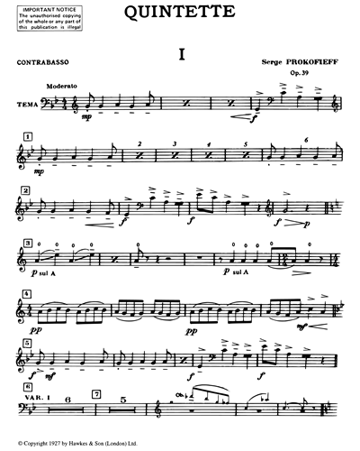 Quintet in G minor, op. 39