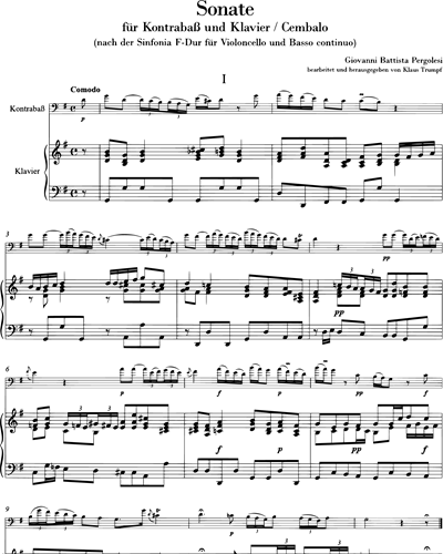 Sonate nach der Sinfonia F-dur
