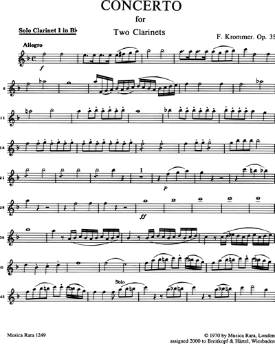 [Solo] Clarinet 1