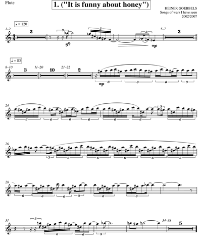 Flute Transposed/Piccolo Transposed