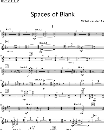 Spaces of Blank