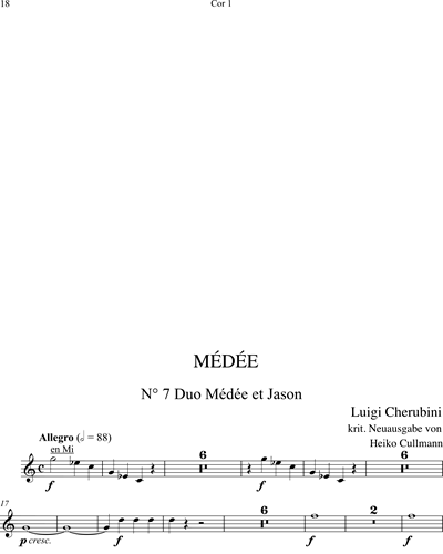 Médée [Dialog-Fassung]. Duo Médée et Jason (Nr. 7)