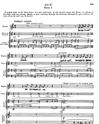 [Acts 2-3] Opera Vocal Score [it]