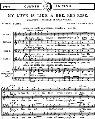 My Luve is like a red, red rose