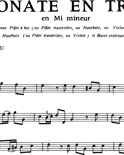 Sonata en Trio in E minor