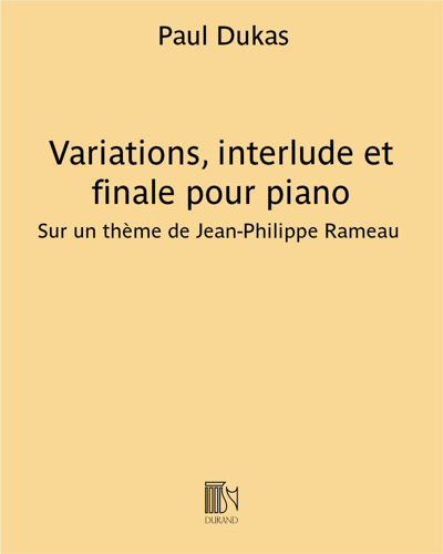 Variations, interlude et finale pour piano