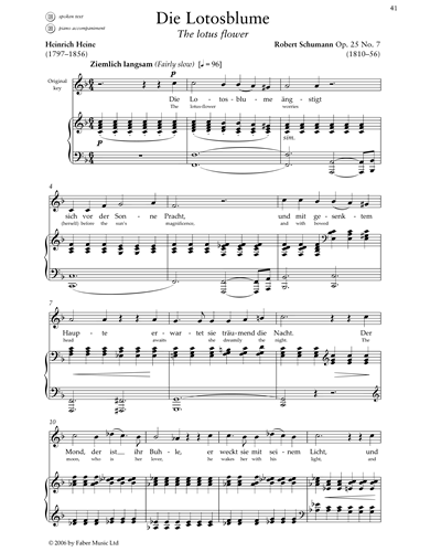 Die Lotosblume, op. 25 No. 7