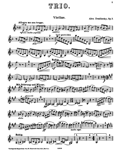 Trio in D minor, op. 3
