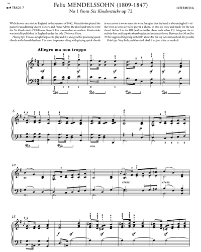No.1 from Six Kinderstucke Op.72