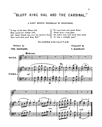 Bluff King Hal And The Cardinal
