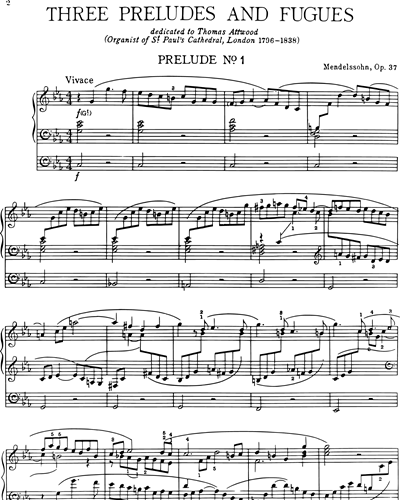 Three Preludes and Fugues, Op. 37