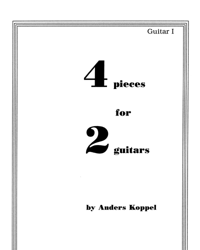 4 Pieces for 2 Guitars