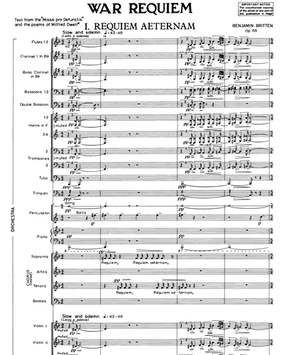 War Requiem, de Britten, em São Francisco - Notas Musicais