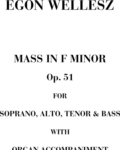 Mass in F minor Op. 51