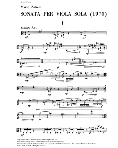 Sonata per viola sola