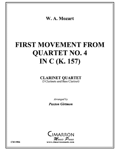 Allegro (from 'Quartet No. 4 in C major, K. 157')