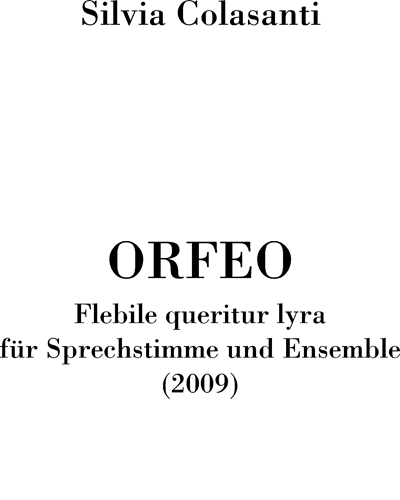 Orfeo, flebile queritur lyra