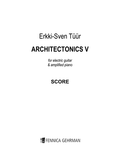 Architectonics V