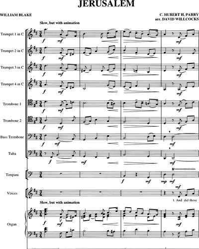 Full Score & Unison Chorus