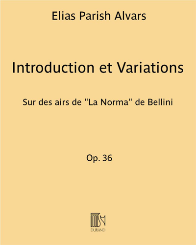 Introduction et Variations Op. 36